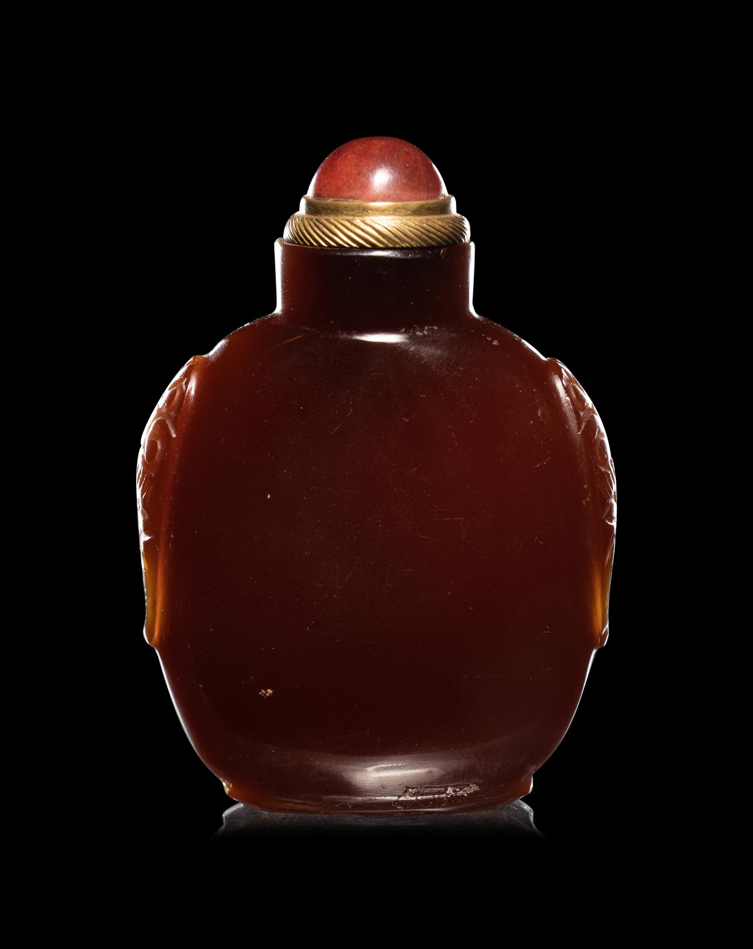 Three Agate Snuff Bottles