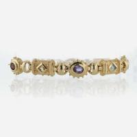 A Set of 14K Yellow Gold and Gemstone Jewelry