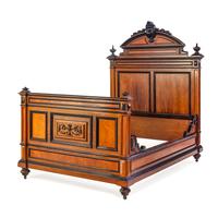 A French Parcel Ebonized Rosewood Bedroom Suite