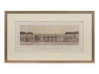 A Set of Six Framed Engravings Depicting Versailles and the Petit Trianon