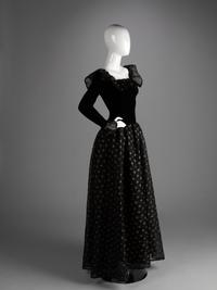 Givenchy Haute Couture Floral Embroidered Evening Dress, 1970-90s