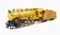A KTM Brass O-Gauge 0-8-0 Locomotive and Tender
