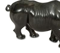 A Carved Stone Model of a Rhinoceros