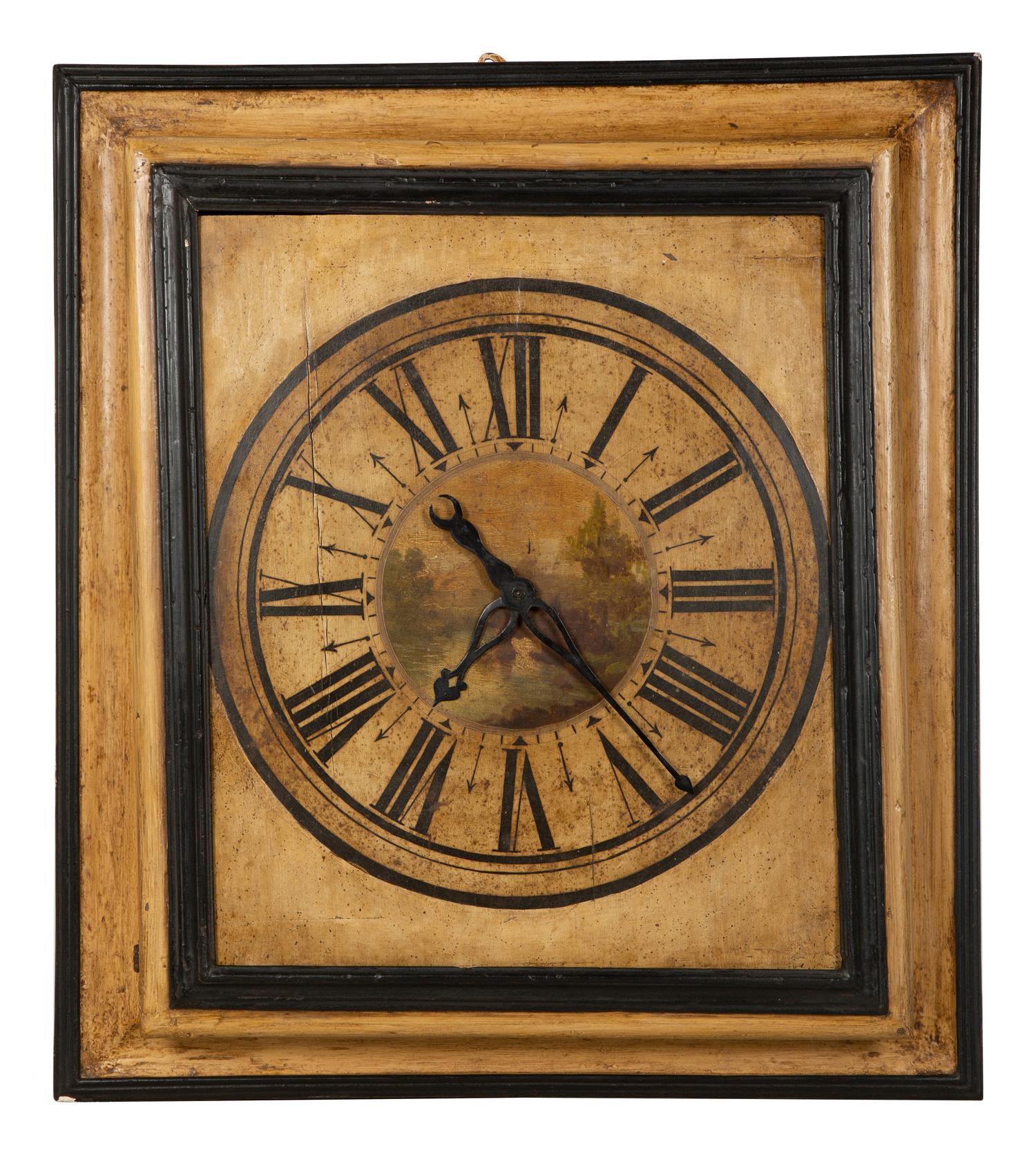 An English Painted Tavern Clock