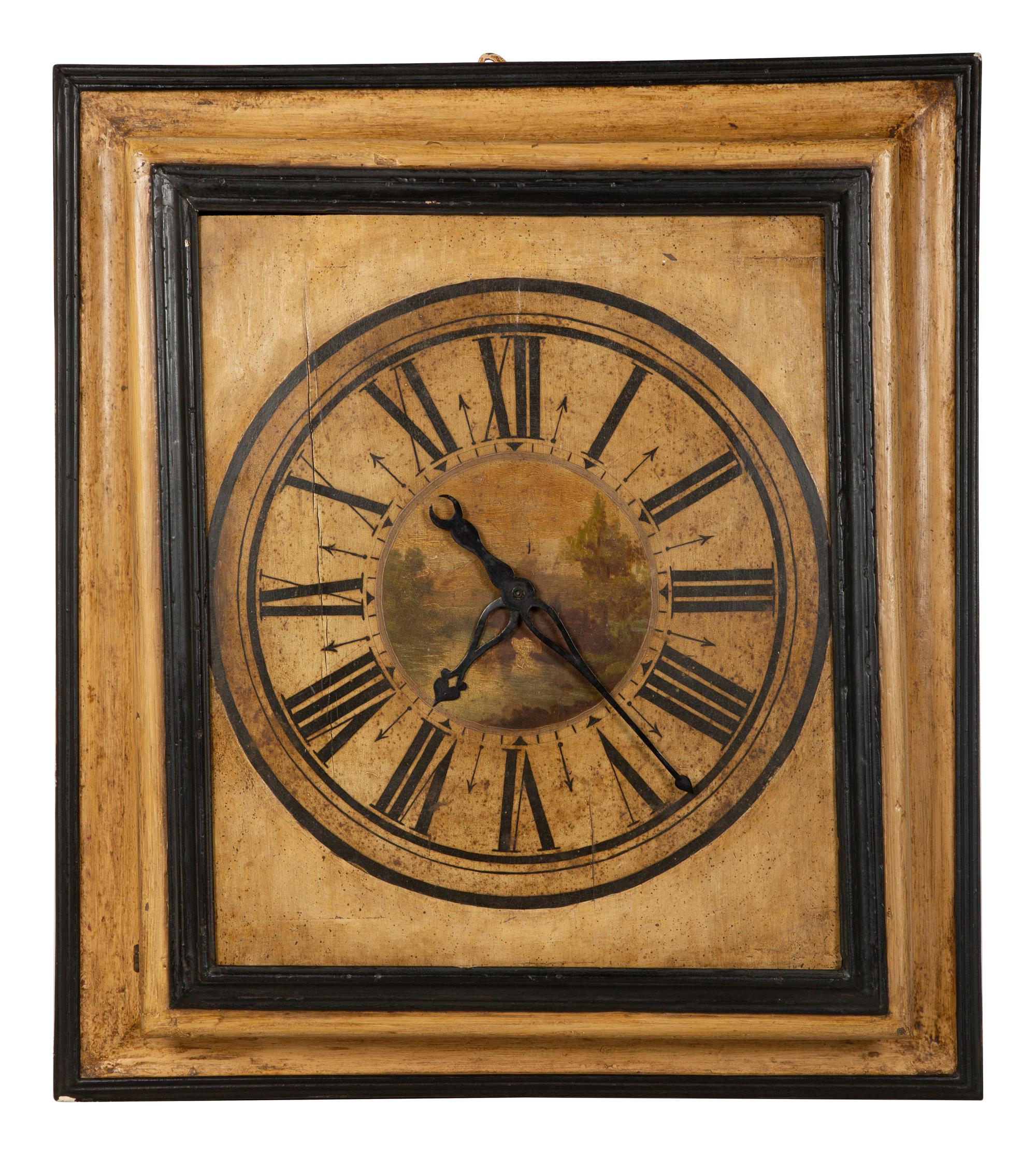 An English Painted Tavern Clock