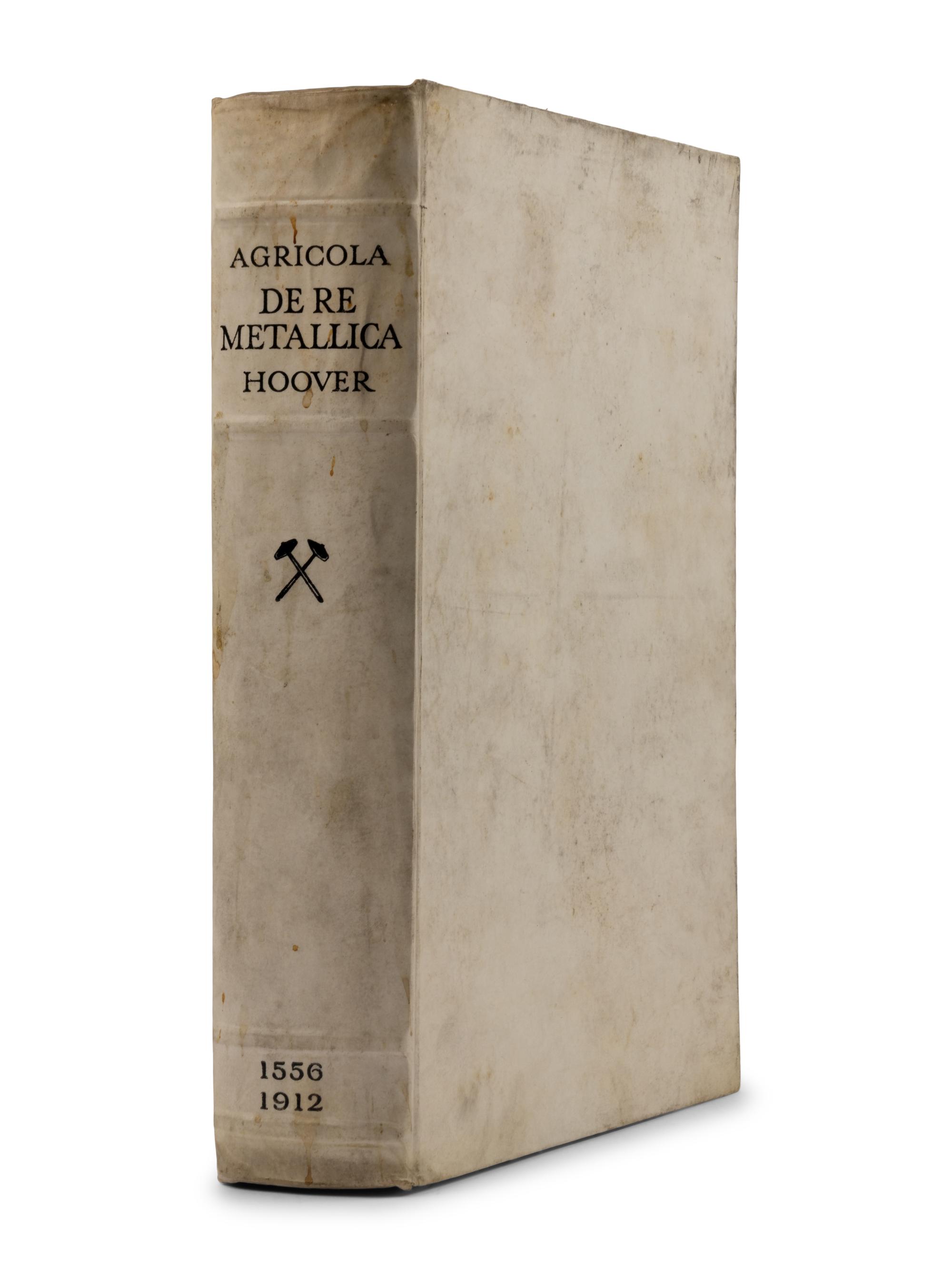 AGRICOLA, Georgius (1494-1555). De Re Metallica Translated from the First Latin Edition of 1556... Herbert Clark HOOVER and Lou Henry HOOVER, translators. London: The Mining Magazine, 1912.