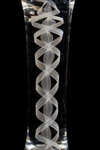 A Near Pair of English Glass Presentation Goblets