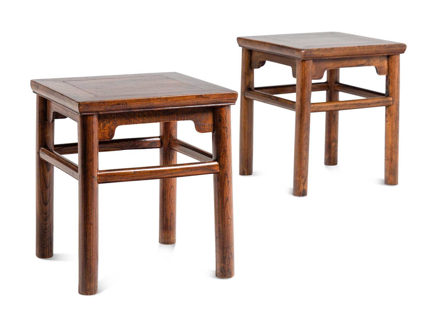 A Set of Four Chinese Mixedwood Furniture