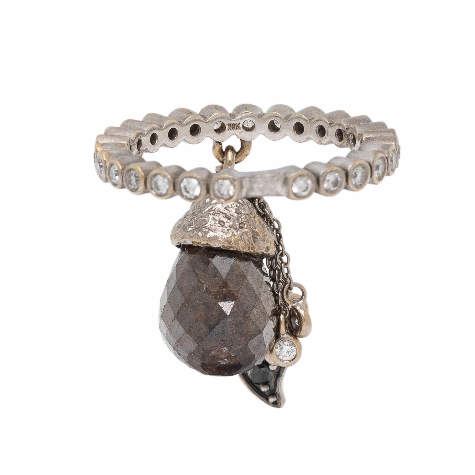 Coomi, White Gold and Diamond Charm Ring