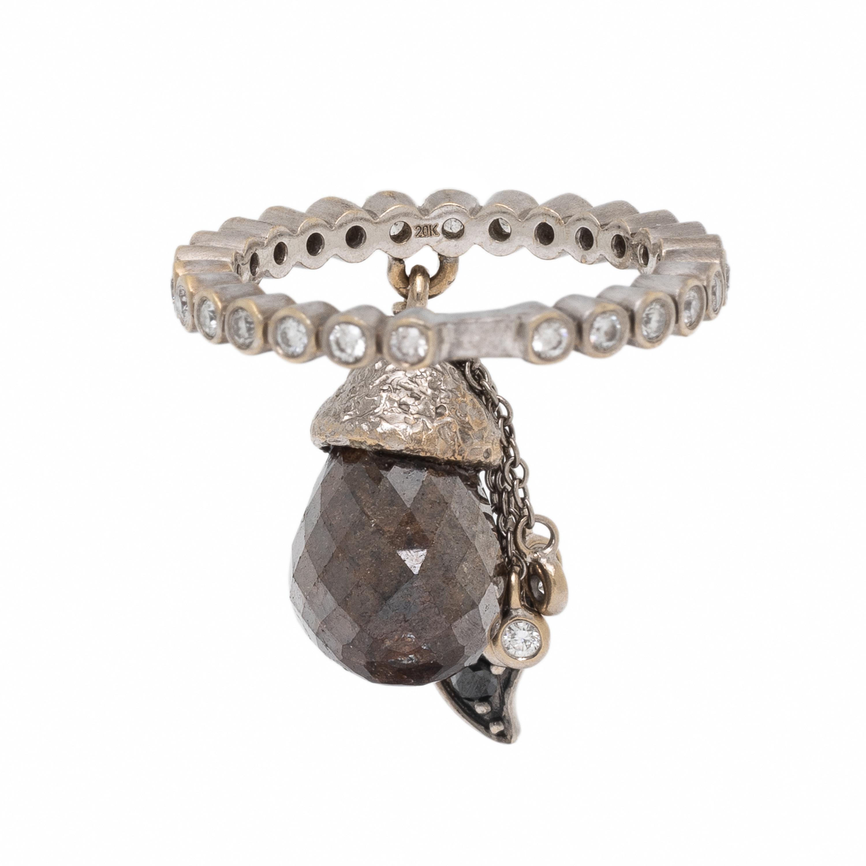 Coomi, White Gold and Diamond Charm Ring