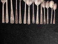 Navajo Stamped Silver Spoons and Forks