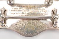 A Silver-Plate and Cut Glass Presentation Inkwell