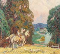 Carl Rudolph Krafft, (American, 1884-1938), Towards Home