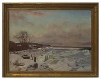 Coast at Tarrbek, Winter , 1853