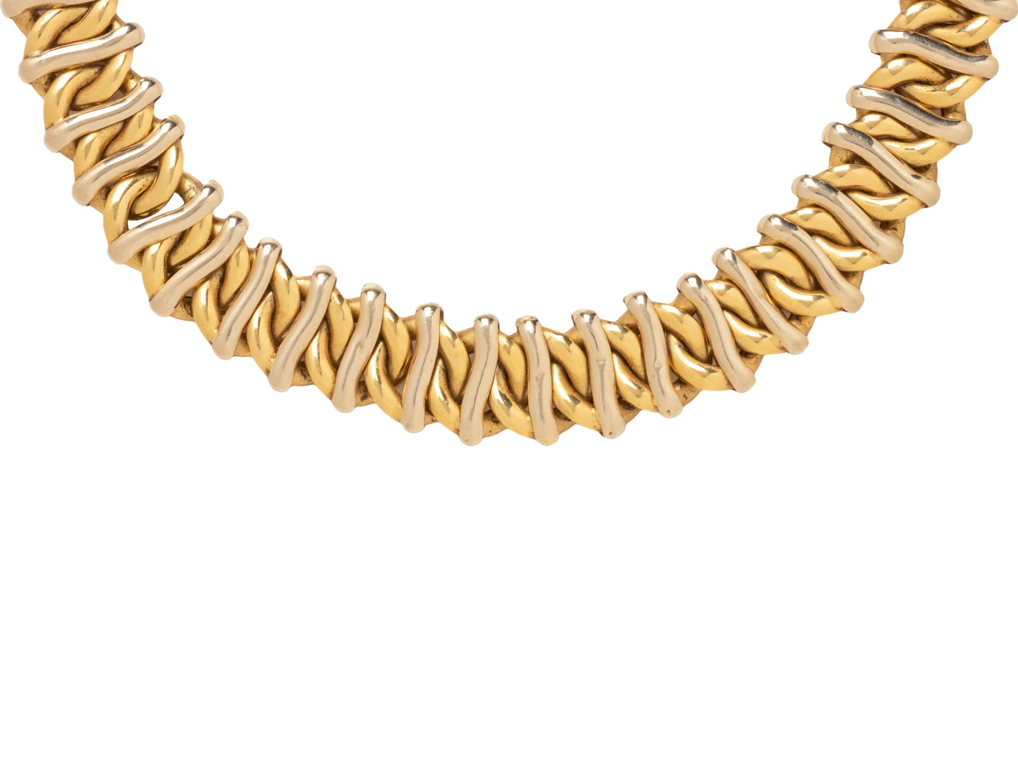 BICOLOR GOLD NECKLACE