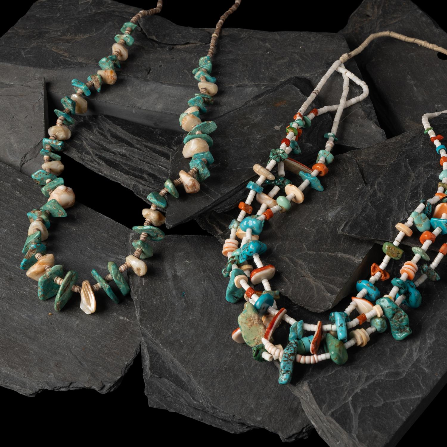 Pair of Kewa Tab Necklace