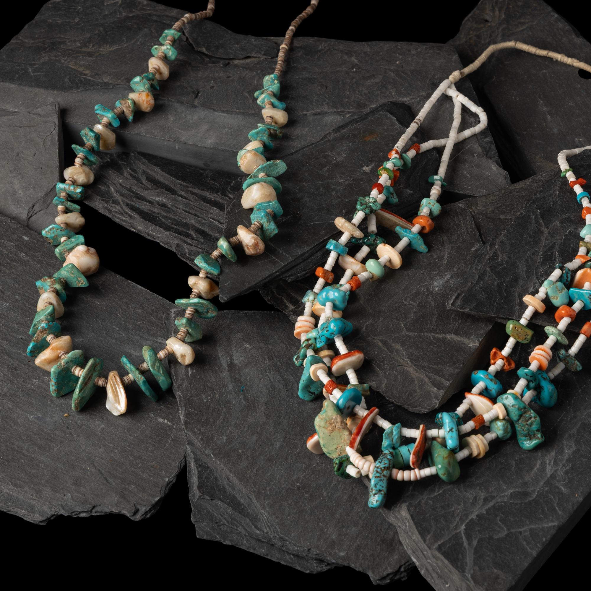 Pair of Kewa Tab Necklace