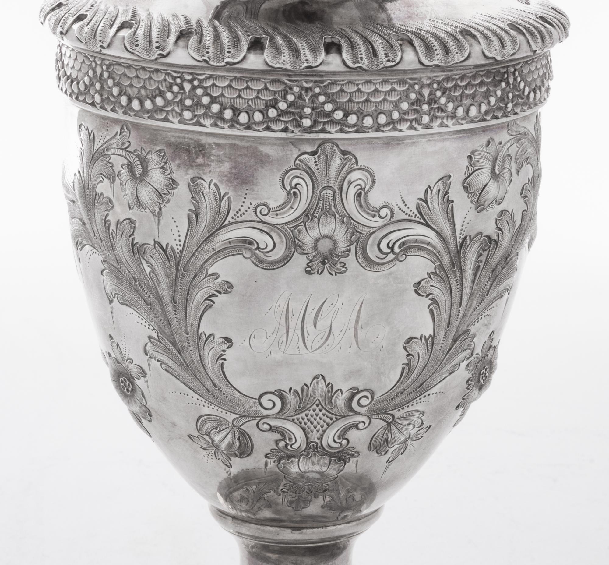 An American Silver Claret Jug