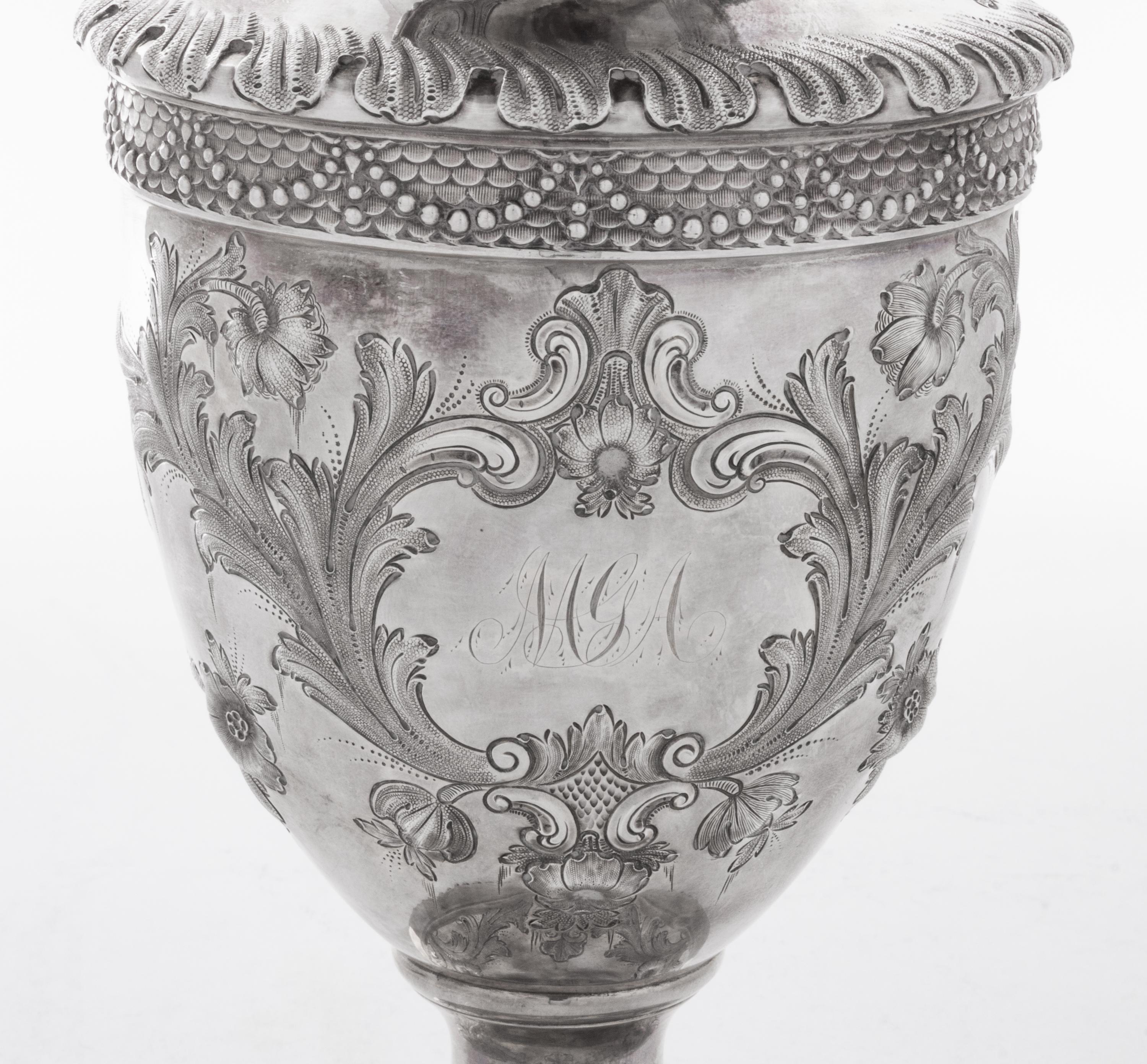 An American Silver Claret Jug