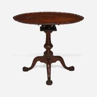 A Chippendale carved mahogany tilt-top tea table Philadelphia, PA, circa 1760