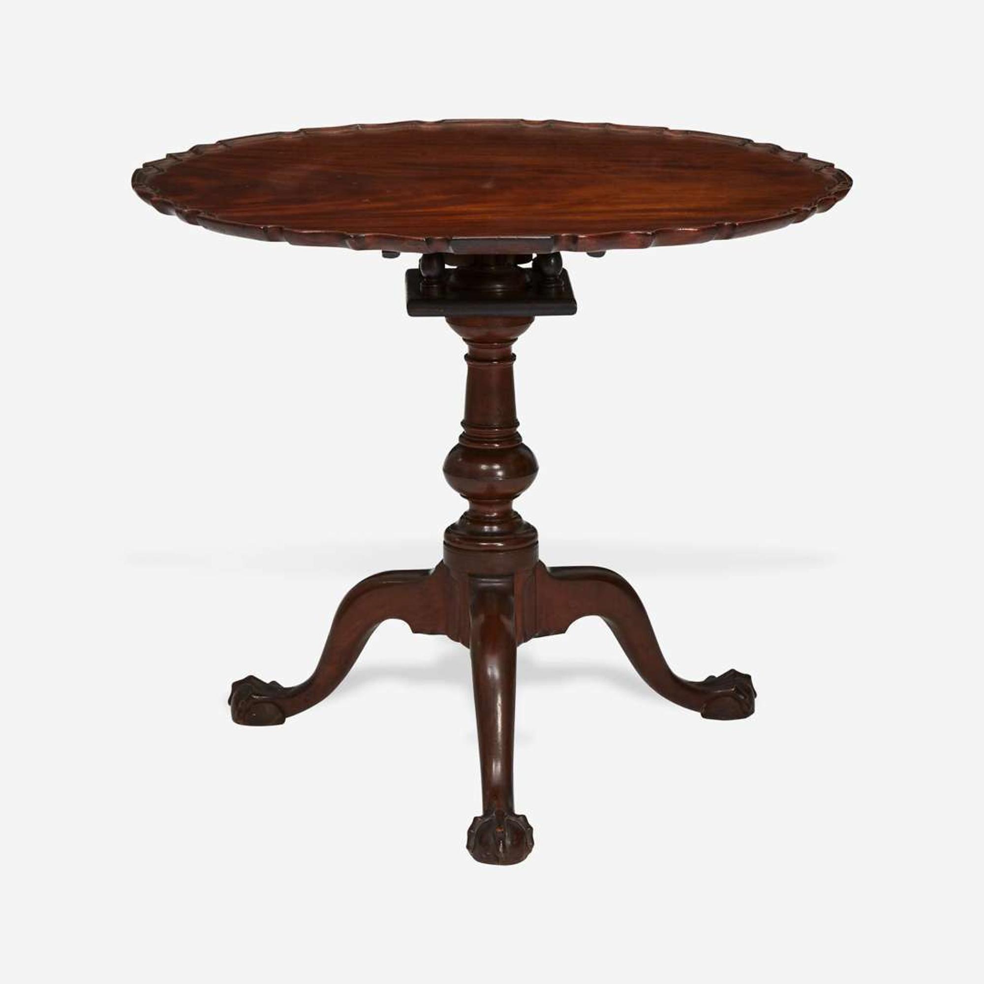 A Chippendale carved mahogany tilt-top tea table Philadelphia, PA, circa 1760