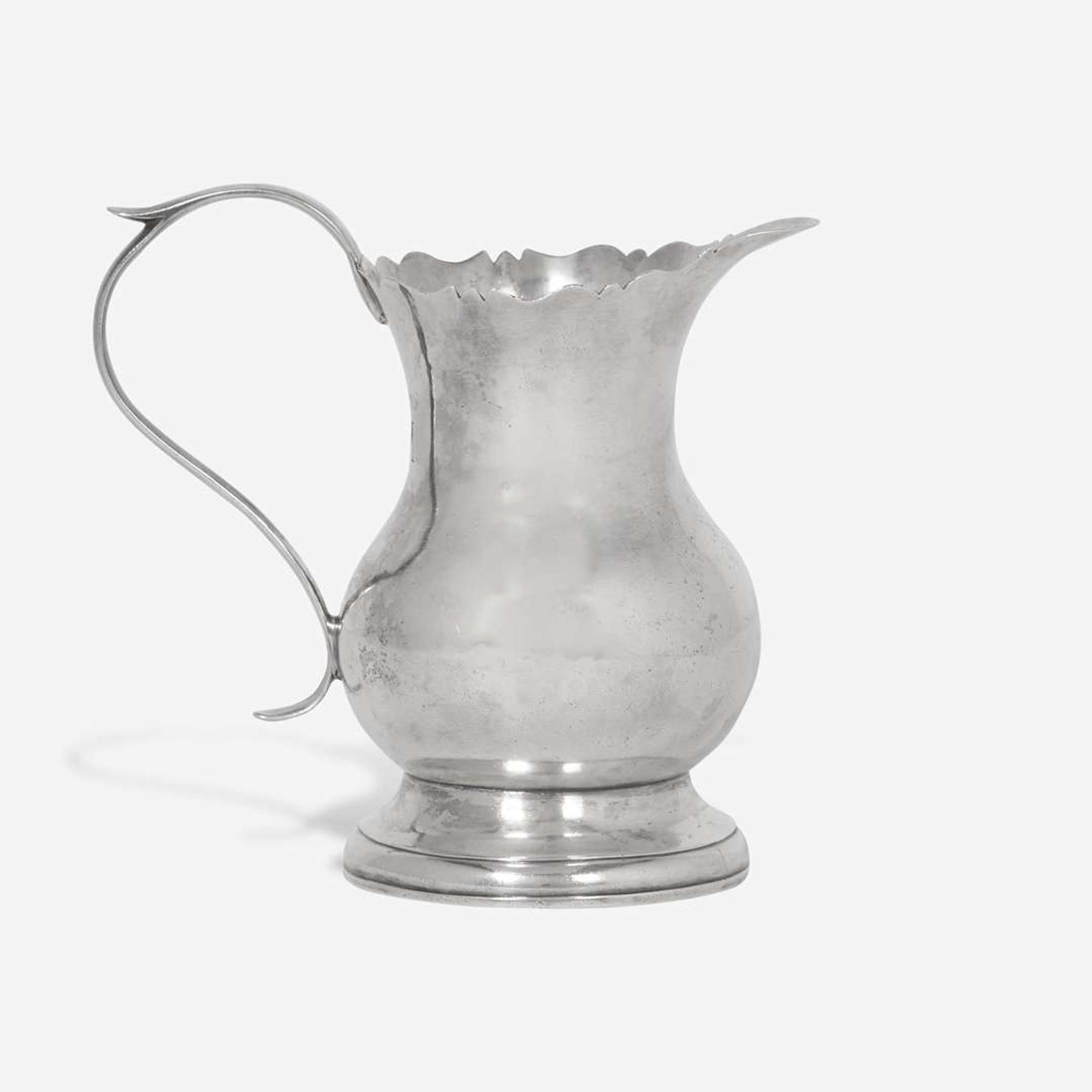 A silver cream pot Hezekiah Silliman (1738-1804), New Haven, CT, circa 1760