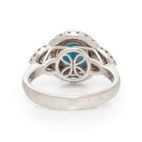 Hubert, Synthetic Alexandrite and Diamond Ring