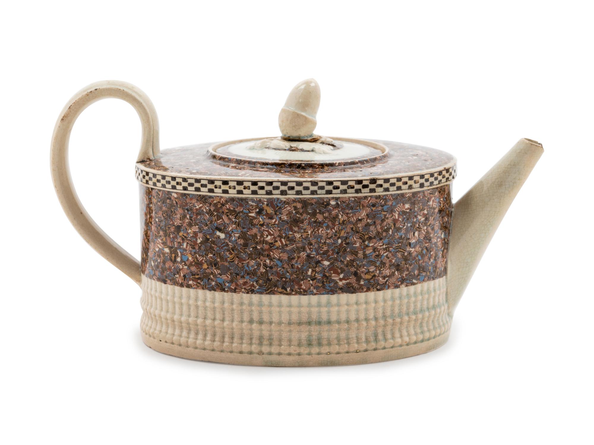A Staffordshire "Terra Tersia" Creamware Teapot