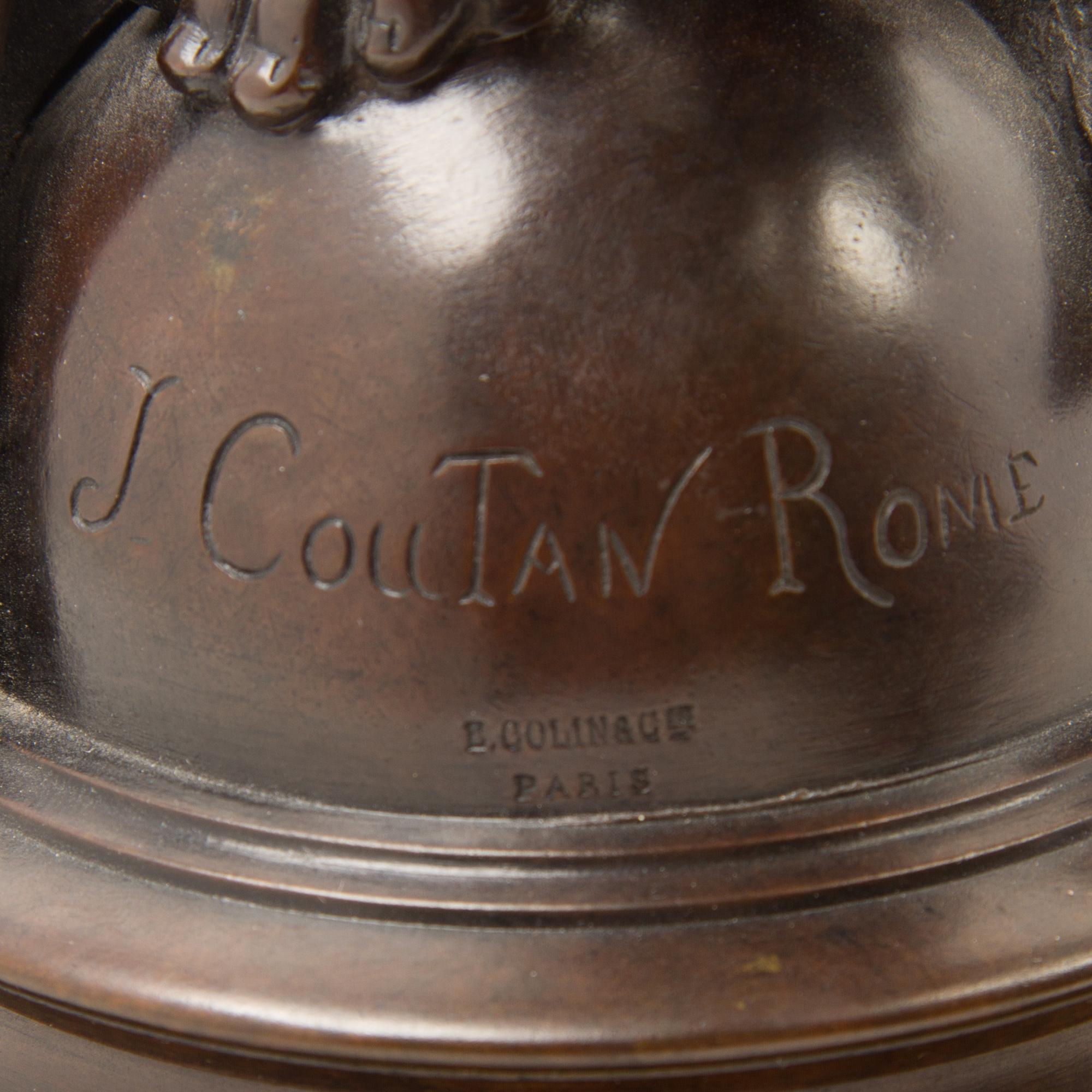 A French Bronze Figure Height 26 1/4 inches. — JULES FELIX COUTAN (1848-1939)