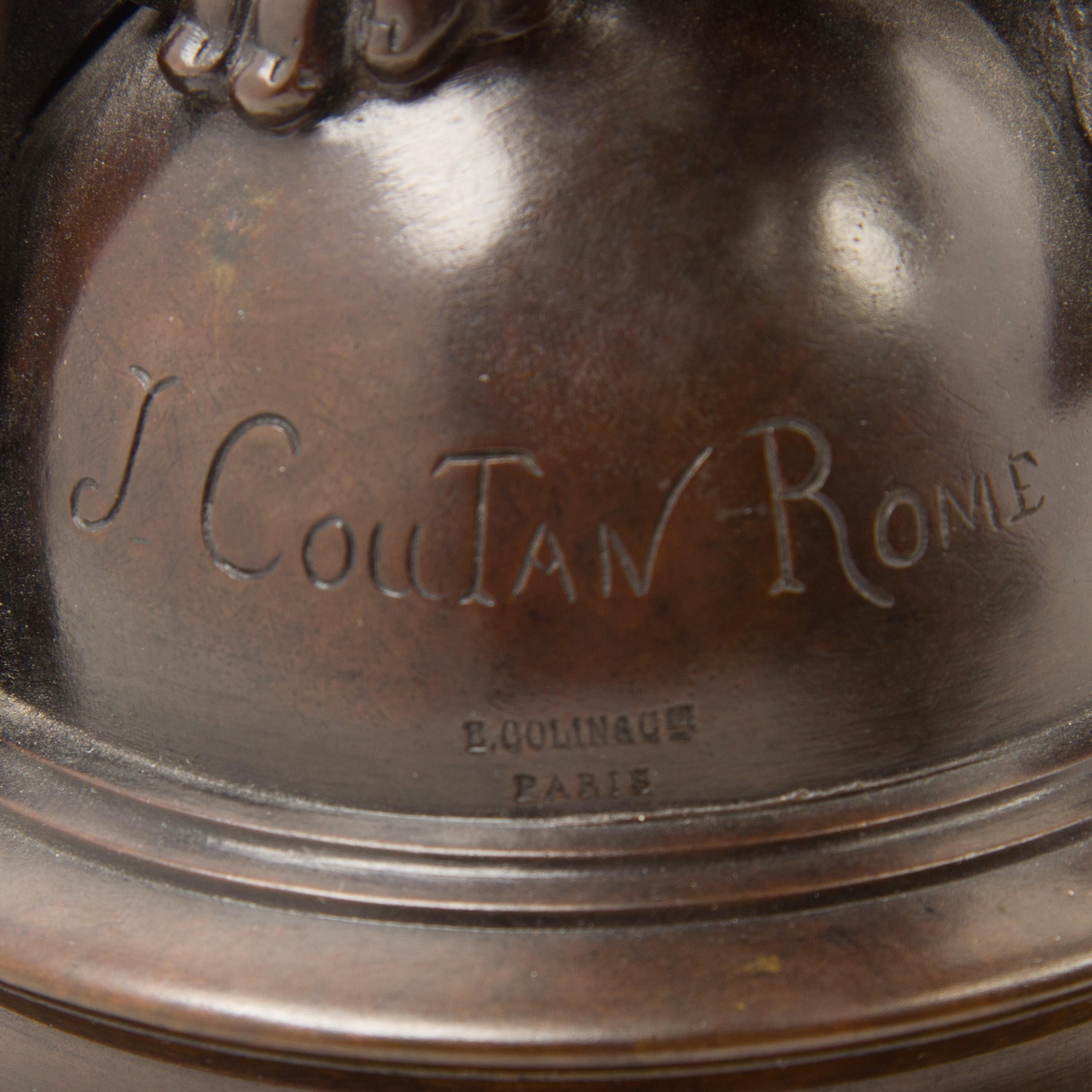 A French Bronze Figure Height 26 1/4 inches. — JULES FELIX COUTAN (1848-1939)
