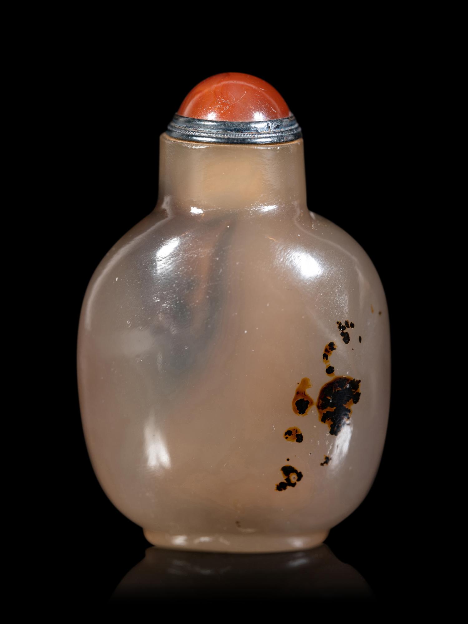 Two Chinese Agate Snuff Bottles