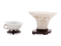 Two Blanc-de-Chine Porcelain Articles