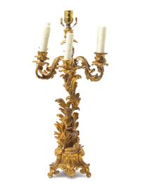 A French Gilt Bronze Five-Light Candelabrum