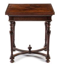 An English Mahogany Work and Game Table