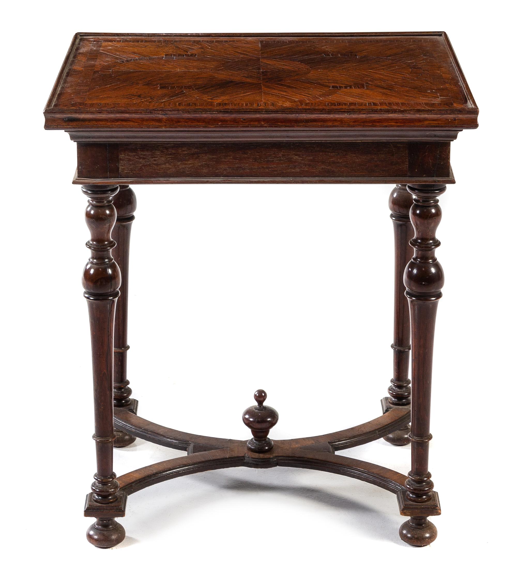 An English Mahogany Work and Game Table