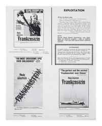 [WARHOL, Andy]. 2 original "Press Books" for Andy Warhol films Dracula and Frankenstein.