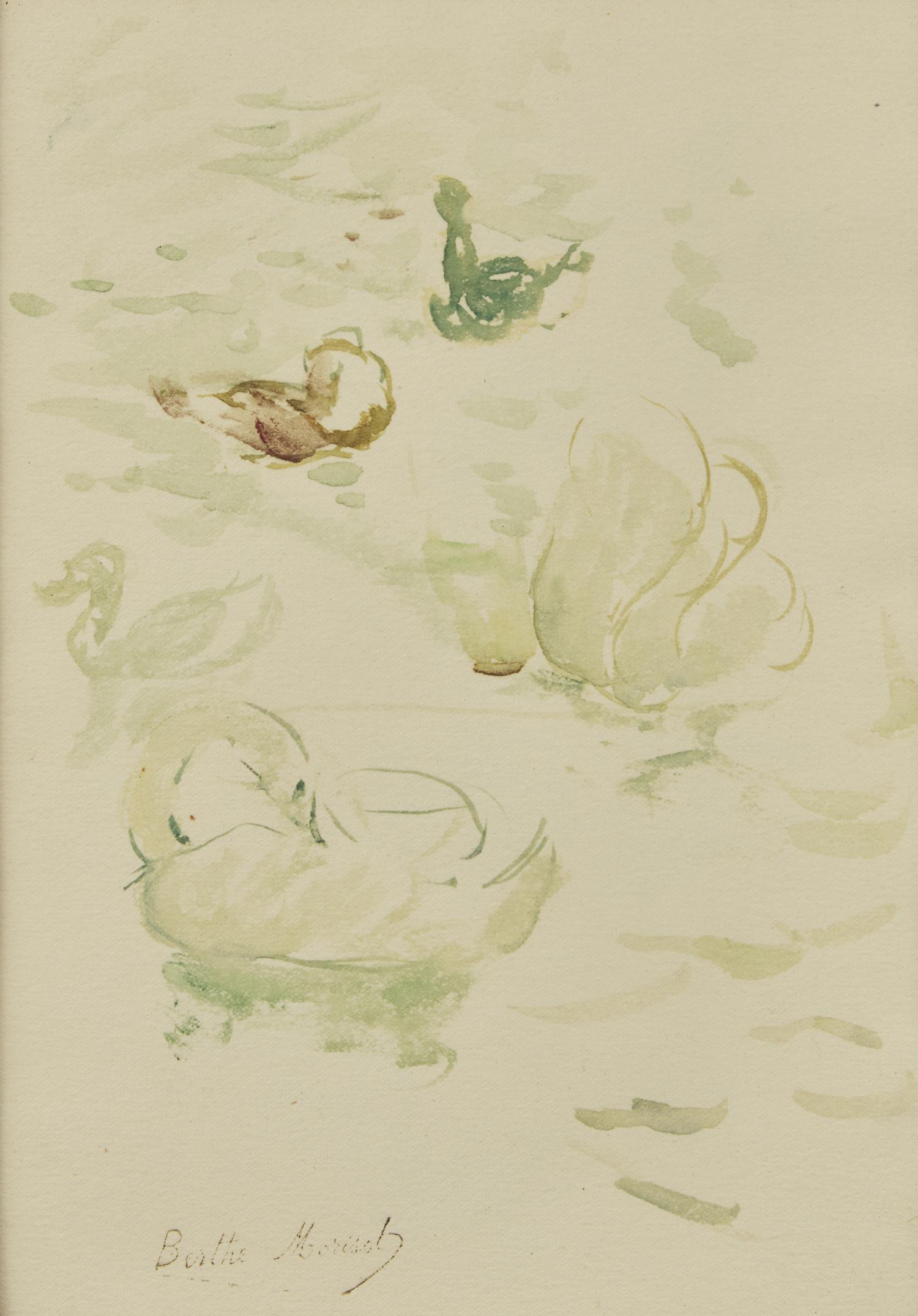 Cygnes et Canards with Reflets dans le Lac verso (A Double-Sided Work), 1893