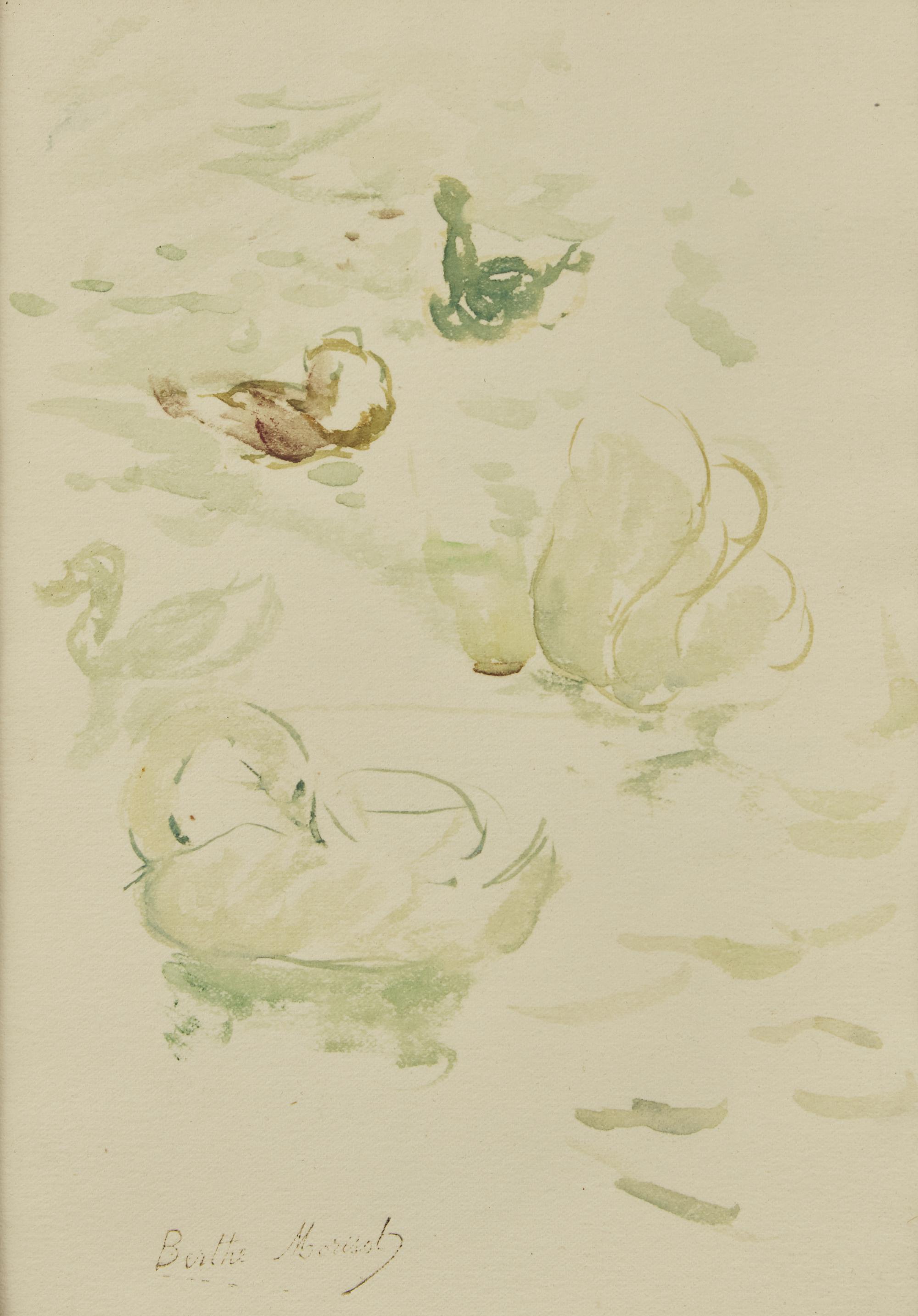 Cygnes et Canards with Reflets dans le Lac verso (A Double-Sided Work), 1893