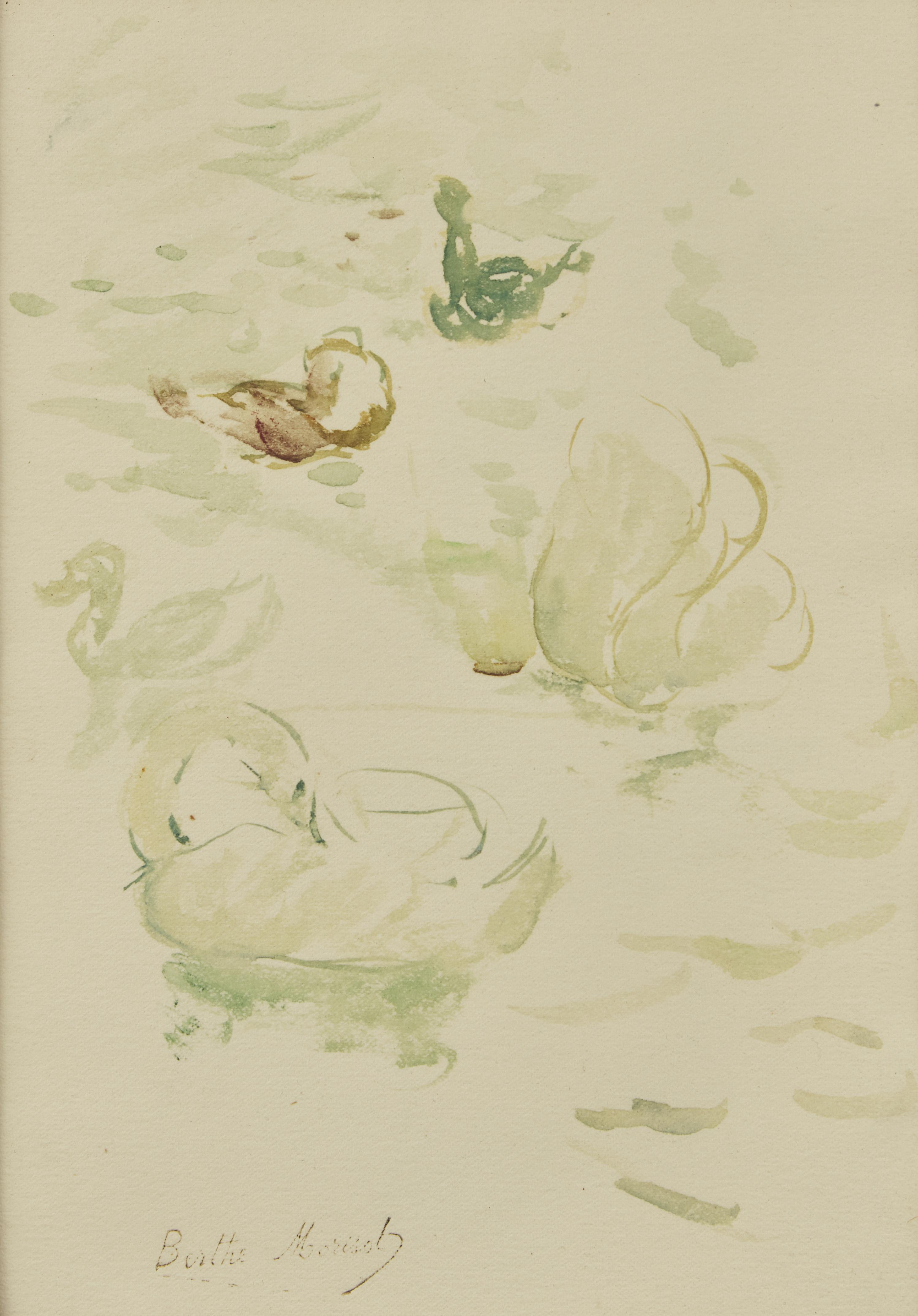 Cygnes et Canards with Reflets dans le Lac verso (A Double-Sided Work), 1893
