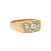 Yellow Gold and Diamond Ring