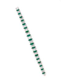 EMERALD AND DIAMOND BRACELET