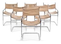Mart Stam, (Dutch, 1899-1986), set of 6 dining chairs