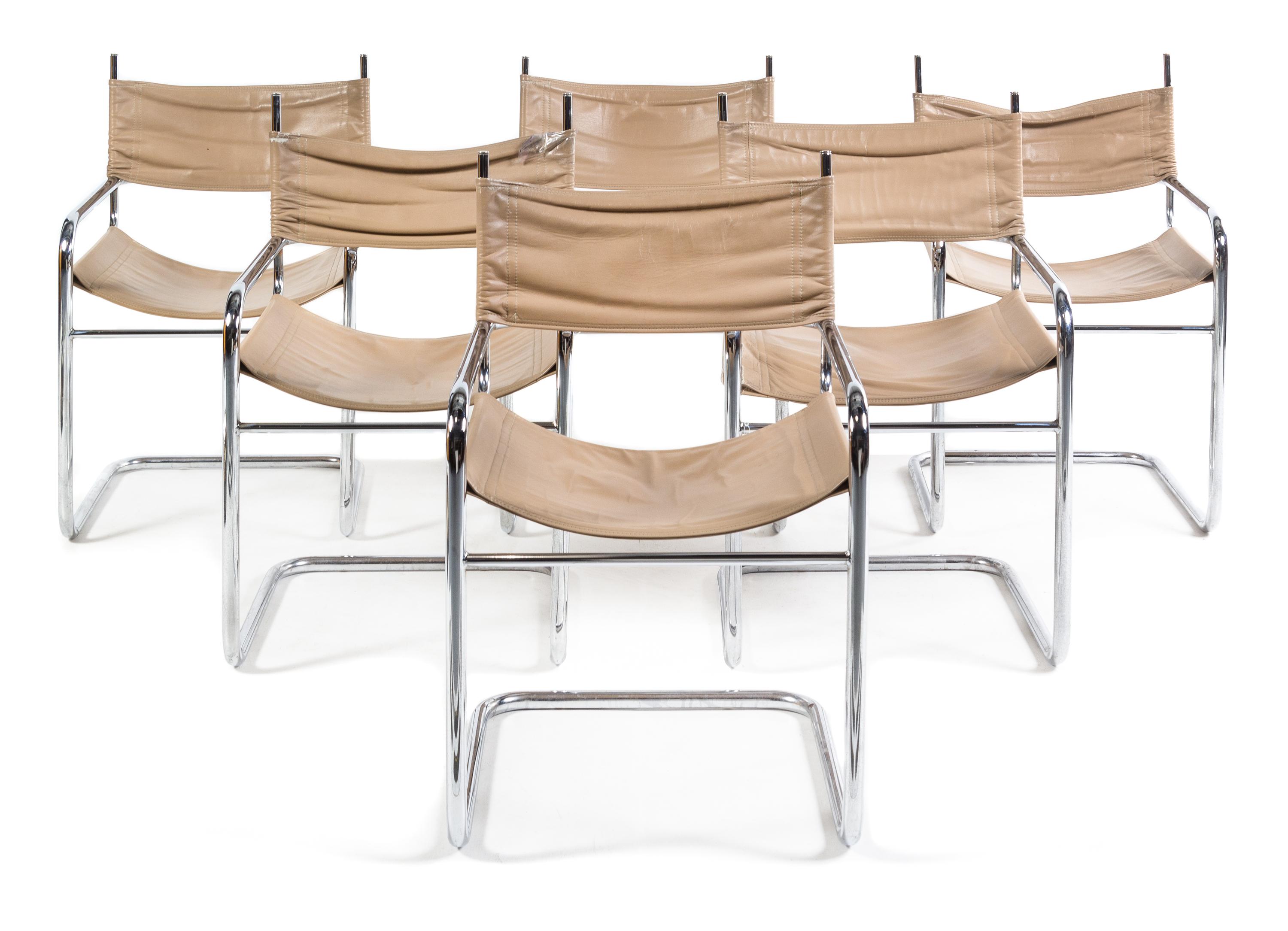 Mart Stam, (Dutch, 1899-1986), set of 6 dining chairs
