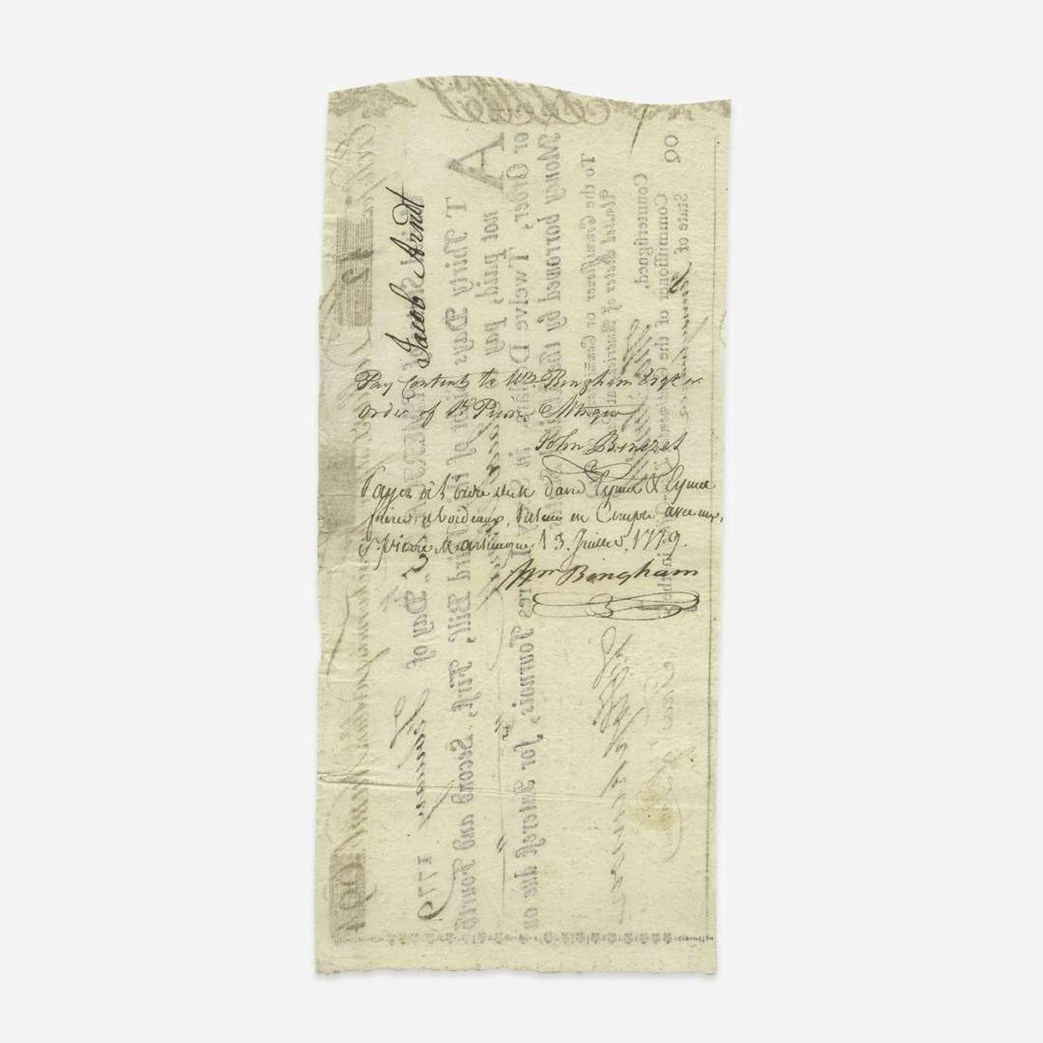 [American Revolution] Hopkinson, Francis Group of 3 Signed Financial Documents