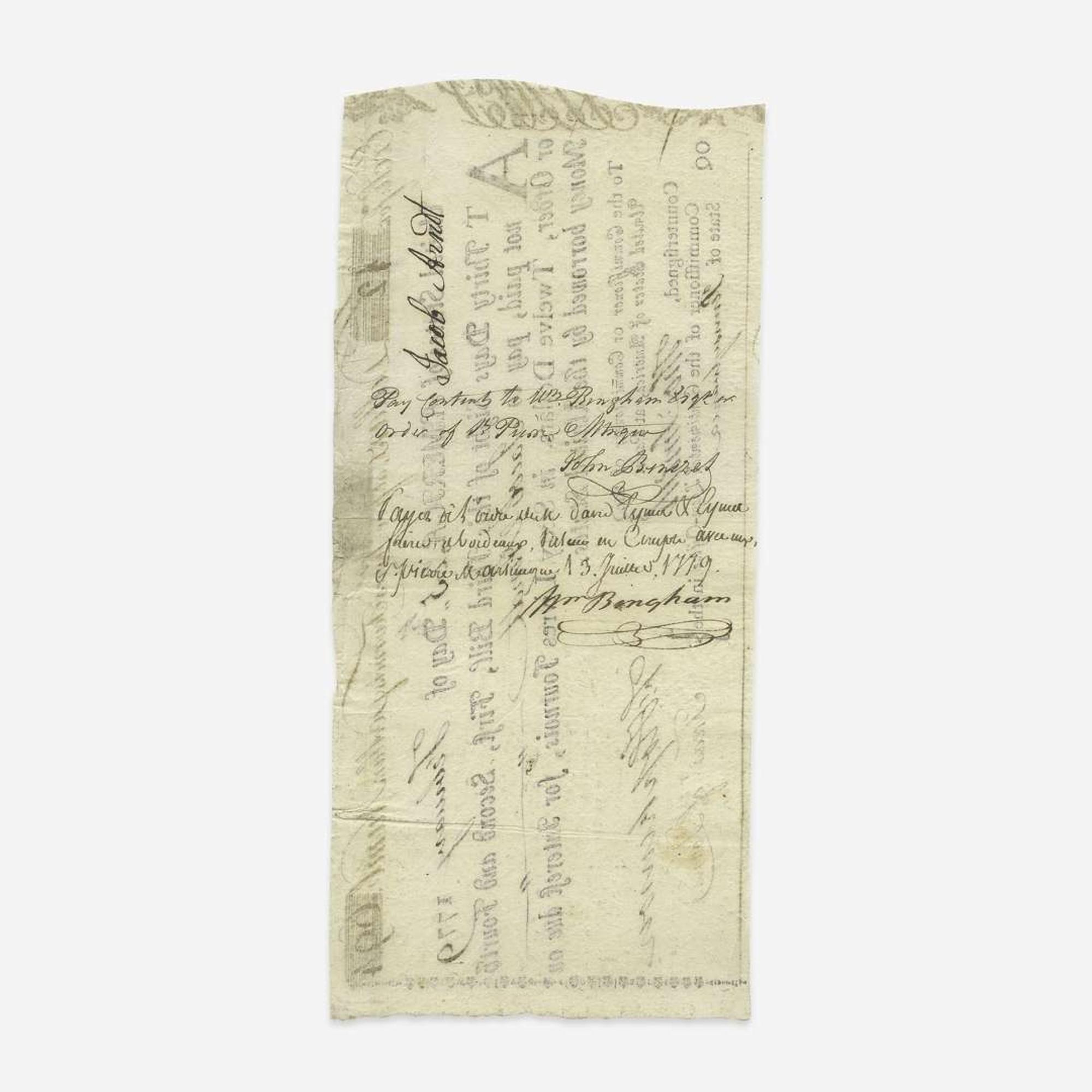 [American Revolution] Hopkinson, Francis Group of 3 Signed Financial Documents