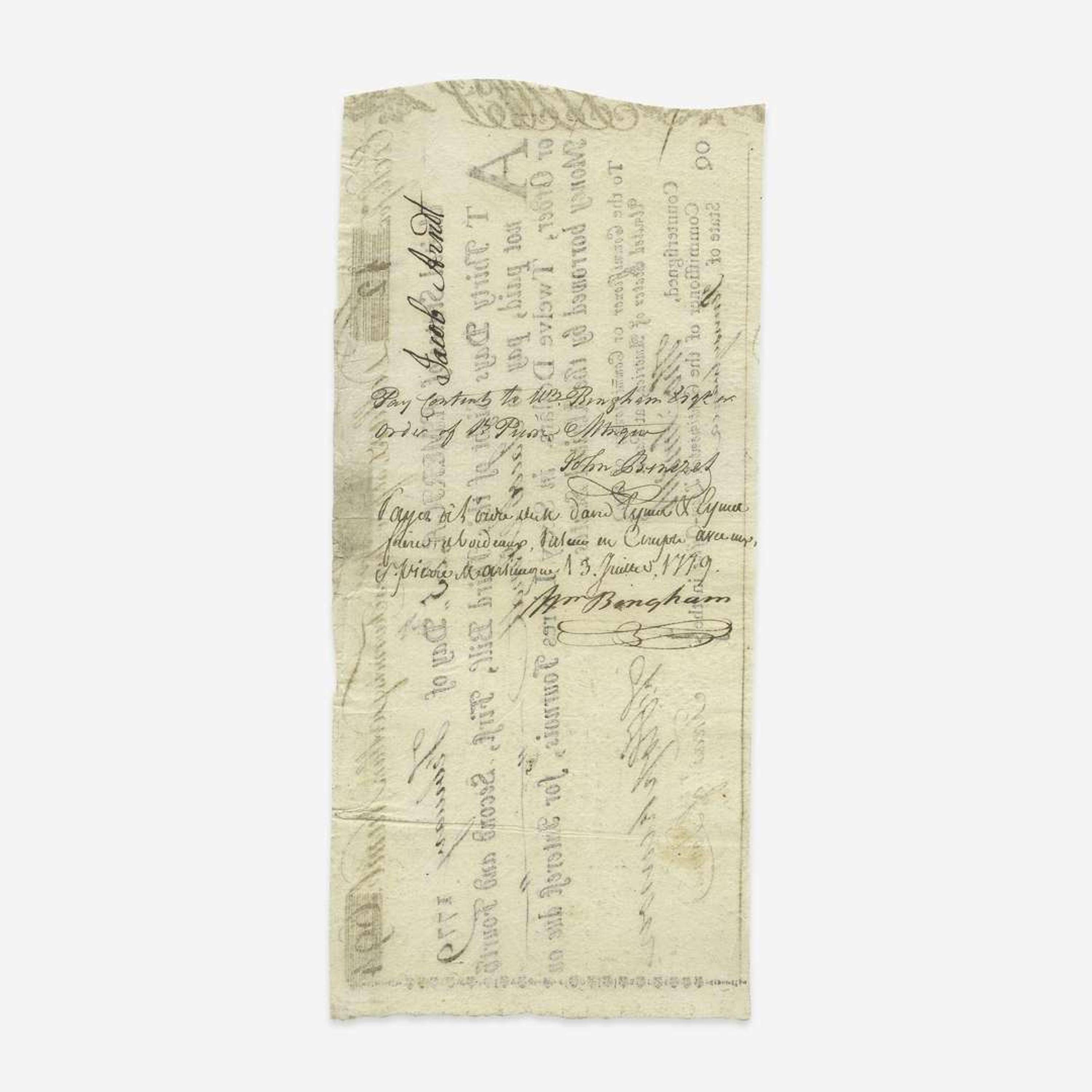 [American Revolution] Hopkinson, Francis Group of 3 Signed Financial Documents