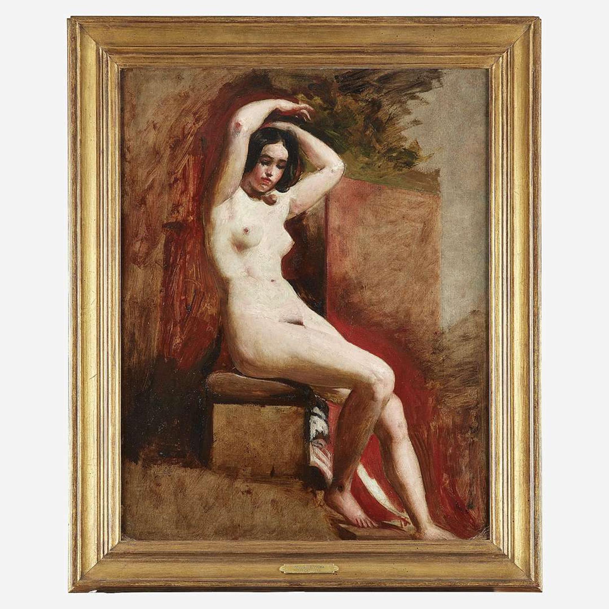 William Etty (British, 1787–1849) Seated Academic Nude