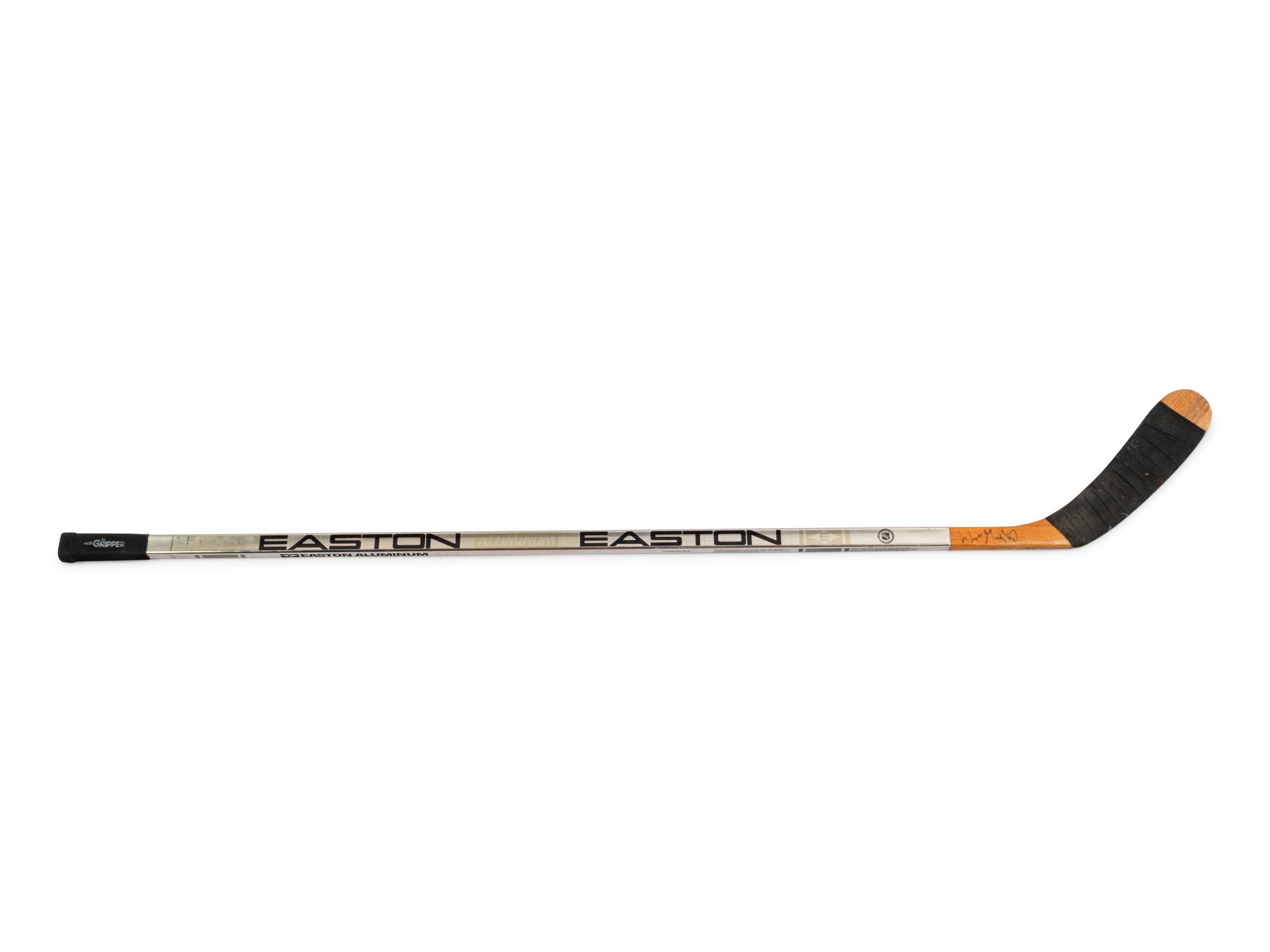 A 1994 Wayne Gretzky Signed Autograph Game Used Easton Aluminum Hockey Stick (March 6, 1994 Los Angeles Kings vs. Chicago Blackhawks 3-3 Tie),