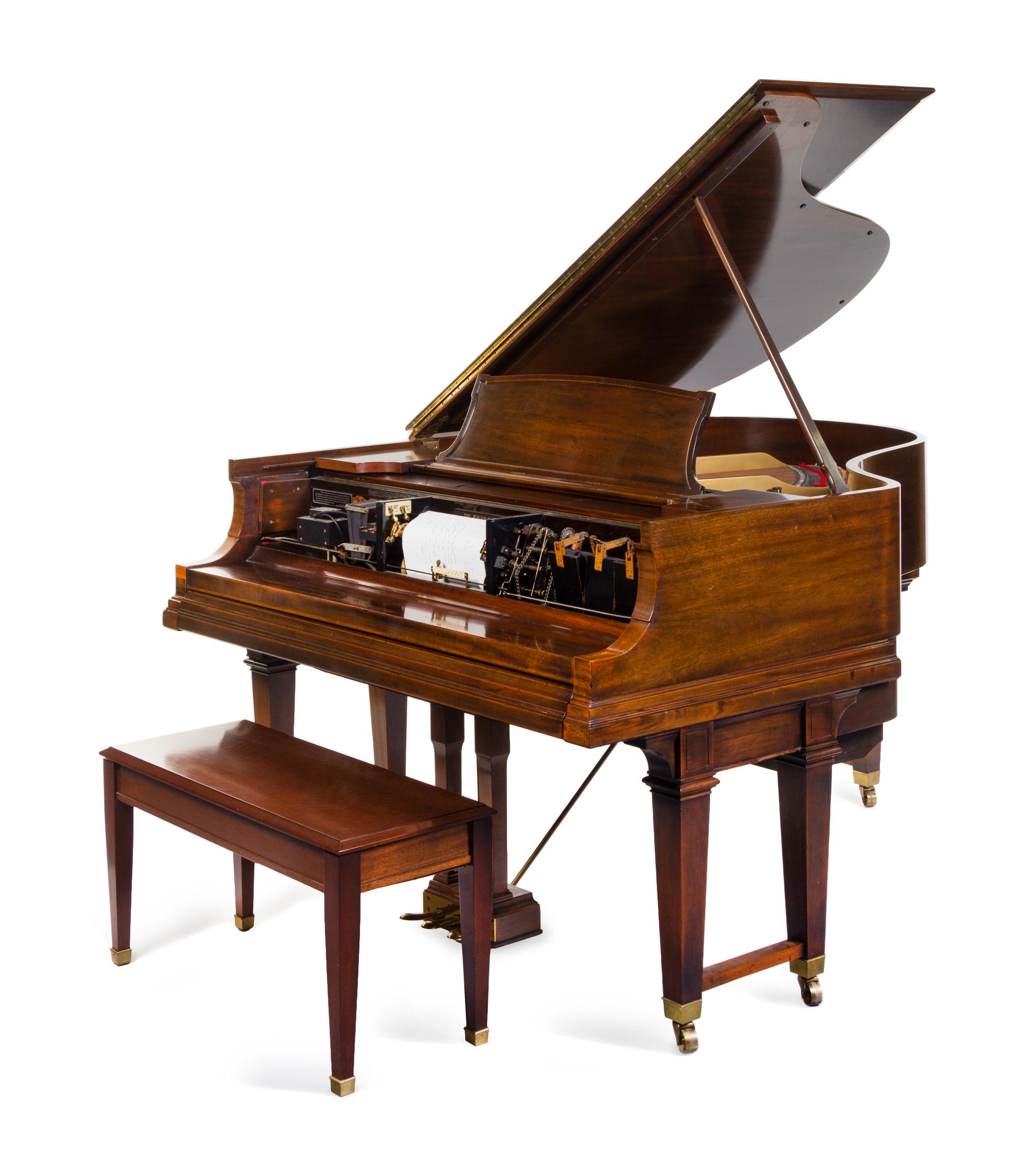 A Steinway & Sons Mahogany Duo-Art Grand Piano — SERIAL NUMBER 225290, 1924