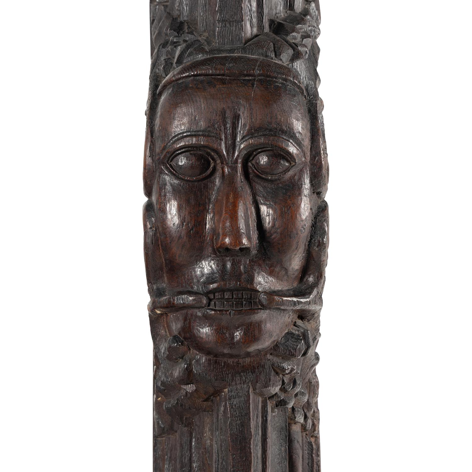 An English Carved Oak Architectural Element